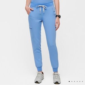 FIGS Zamora Jogger Scrub Pants- size Medium/Tall, ceil blue